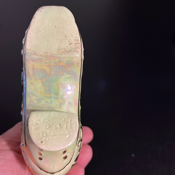 Vintage 1950s green shoe vase - Picture 5 of 5